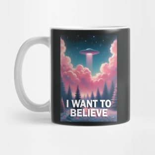 I Want to Believe UFO Poster Mug